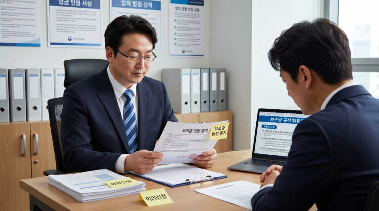 보조금 부정수급 의심, 전액 환수만이 답은 아닐 수 있습니다