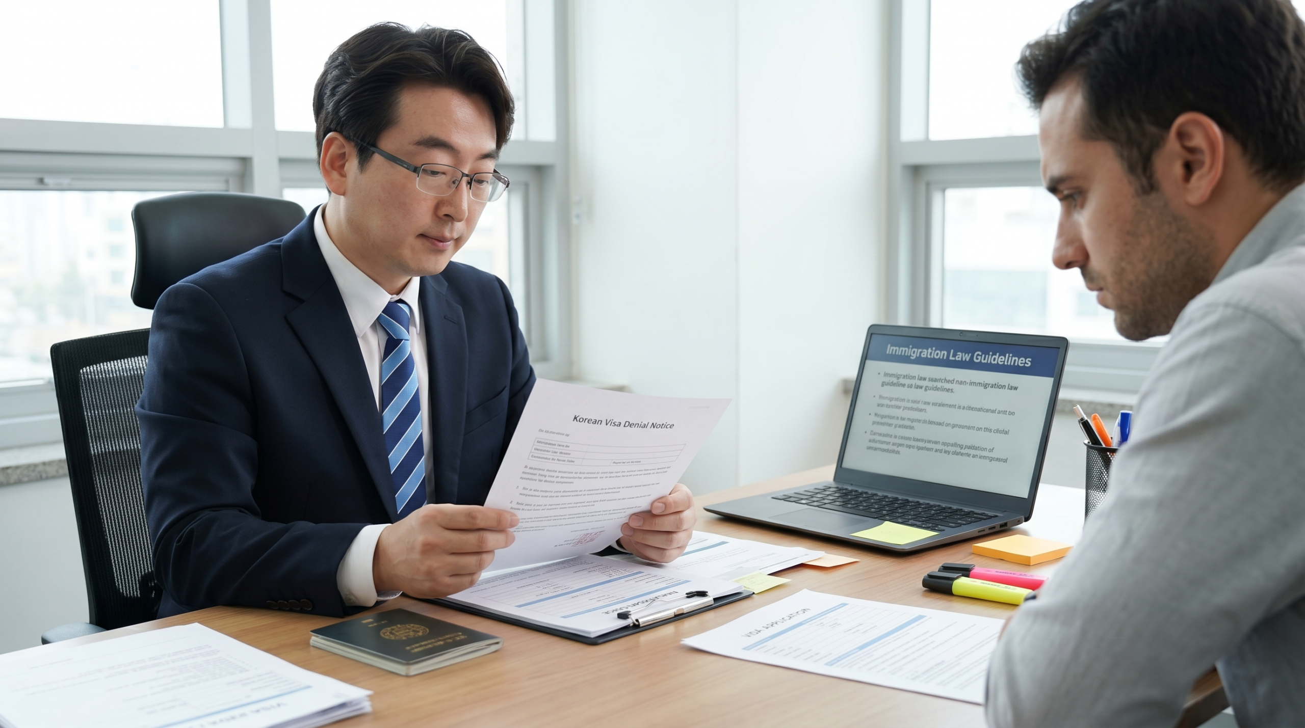 비자 발급 거부 행정심판 상담 장면